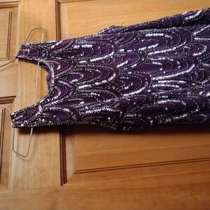 JKara Purple Sequin Dress